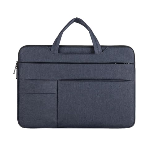 Computertasche Handtasche Laptoptasche 13 14 15 15,6 Zoll Laptoptasche Case Cover Notebook Zubehör Damen Herren Aktentasche FüR Business(Blue,14-15.4 Inch) von GOXQIT