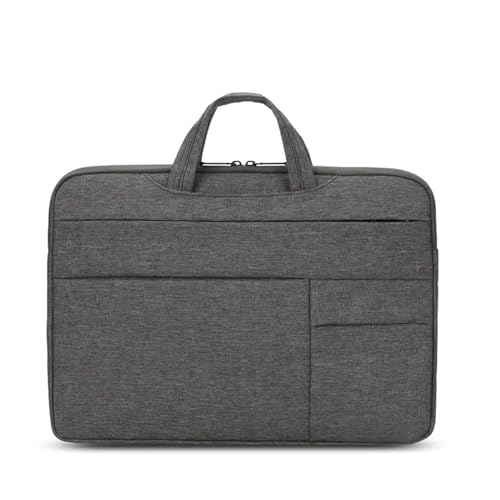 Computertasche Handtasche Laptoptasche 13 14 15 15,6 Zoll Laptoptasche Case Cover Notebook Zubehör Damen Herren Aktentasche FüR Business(Dark grey,15.6 inch) von GOXQIT