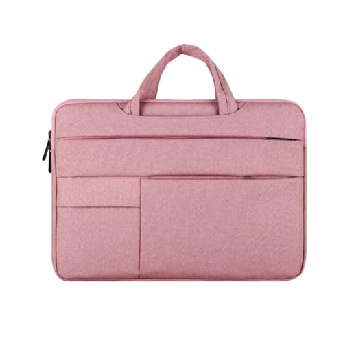 Computertasche Handtasche Laptoptasche 13 14 15 15,6 Zoll Laptoptasche Case Cover Notebook Zubehör Damen Herren Aktentasche FüR Business(Pink,12-13.3 Inch) von GOXQIT