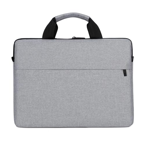 Computertasche Laptoptasche Damen 13,3 14,1 15,6 17 Zoll Büro Notebook Hülle Tasche Reise Computer Handtasche FüR Business(Gray,14.1-inch) von GOXQIT