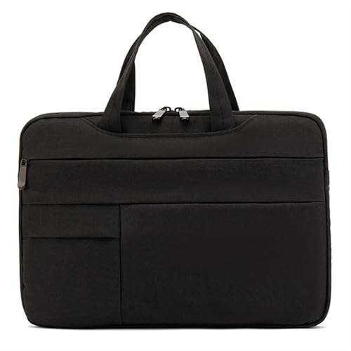 Computertasche Wasserfeste Universal-Laptoptasche Hülle 11 12 13 14 15 15,6 Zoll Notebook Computer Handtasche Aktentasche Reisetasche FüR Business(Black,11-12.5 Inch) von GOXQIT