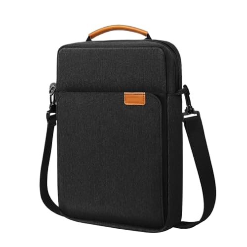 Laptop-Handtaschenhülle, wasserdichte Notebook-Tasche for 9 bis 13 Zoll Tablet, mehrere Taschen FüR Business(Black,35X25X5 CM) von GOXQIT