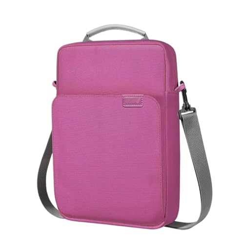 Laptop-Handtaschenhülle, wasserdichte Notebook-Tasche for 9 bis 13 Zoll Tablet, mehrere Taschen FüR Business(Red,30X24X5 CM) von GOXQIT