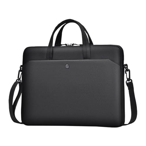 Laptop-Hülle, Notebook-Tasche, Umhängetasche, Aktentasche, Computer-Tasche FüR Business(Black,15.6-16.1 Inch) von GOXQIT