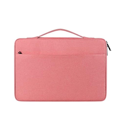 Laptop-Hülle, Notebook-Tasche, stoßfest, Computer-Aktentasche, Reise-Business-Herren-Tasche, Computer-Tasche FüR Business(Pink,15.6 inch) von GOXQIT
