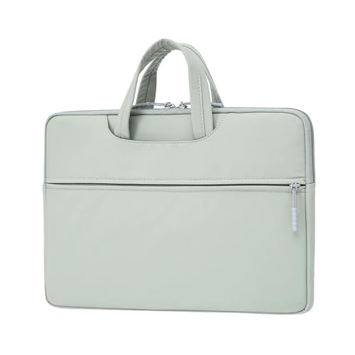 Laptop-Hülle, Notebook-Tasche, wasserdicht, for Laptop, Buchhülle, Handtasche FüR Business(Green,14.1-15.4 Inch) von GOXQIT