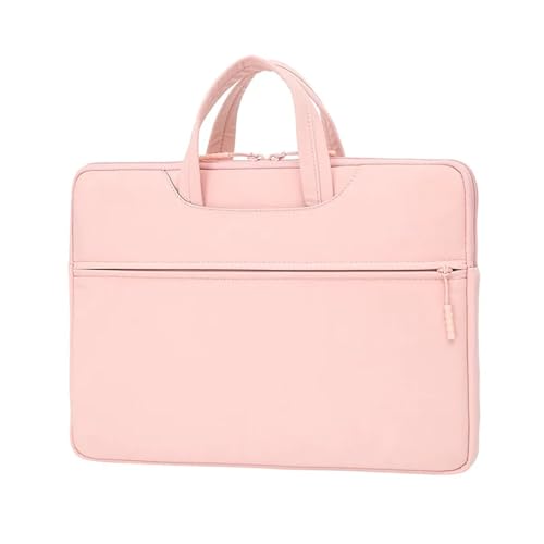Laptop-Hülle, Notebook-Tasche, wasserdicht, for Laptop, Buchhülle, Handtasche FüR Business(Pink,14.1-15.4 Inch) von GOXQIT