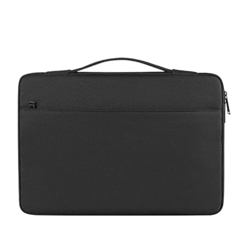 Laptop-Hülle, Notebook-Tasche for stoßfeste Computer-Aktentasche, Reise-Business-Herrentasche FüR Business(Black,15.6 inch) von GOXQIT