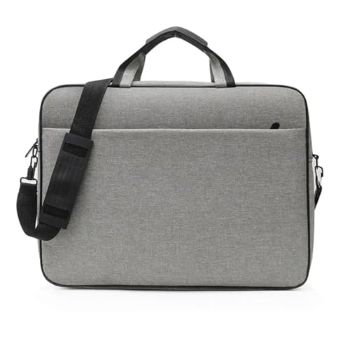 Laptop-Tasche mit großer Kapazität, stoßfest, schützende Laptop-Hülle, 15,6 bis 17 Zoll, Tragegurt FüR Business(Grey,17 inch) von GOXQIT