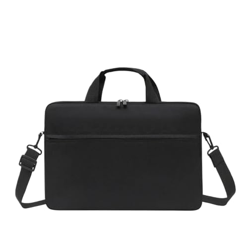 Laptop-Taschen, Tragetasche for 13–15 Zoll Laptop und Tablet, Schultergurt, wasserabweisender Stoff, Business, Freizeit, Schule FüR Business(Black,14 inch) von GOXQIT