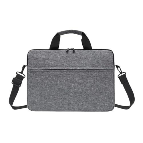 Laptop-Taschen, Tragetasche for 13–15 Zoll Laptop und Tablet, Schultergurt, wasserabweisender Stoff, Business, Freizeit, Schule FüR Business(Dark grey,15.6 inch) von GOXQIT
