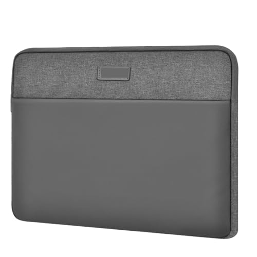 Laptoptasche, wasserdichte Laptop-Hülle, leichte Tragetasche, Computertasche FüR Business(GRAY,15.6-16.2inch) von GOXQIT