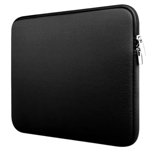Laptoptasche 11,6 Zoll-15,6 Zoll Leichte HüllentascheNotebooktasche Computertasche FüR Business(Black,15-inch) von GOXQIT