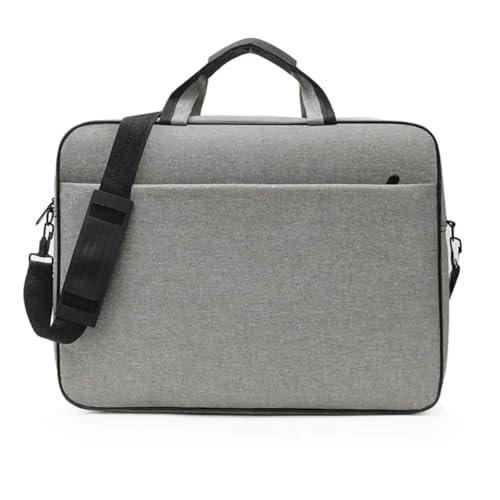 Laptoptasche Computertasche Stoßfeste schützende Laptoptasche 15,6 17 Zoll mit Schultergurt FüR Business(Grey,15.6 inch) von GOXQIT