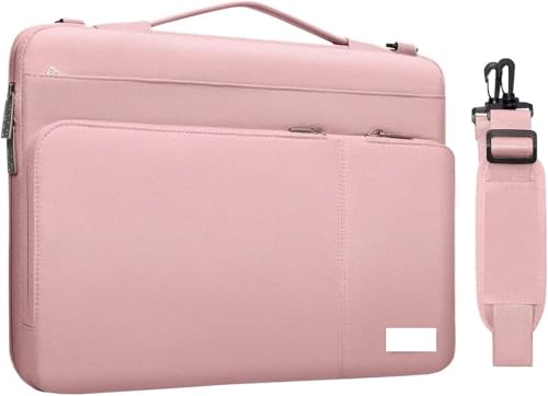 Laptoptasche Hülle Notebook Schulter Handtasche Aktentasche Hülle Computertasche FüR Business(Pink) von GOXQIT