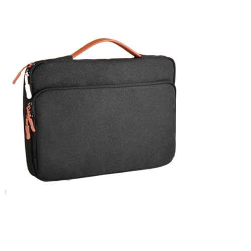 Laptoptasche Hülle for Damen/Herren Handtasche for 13 13,3 15,4 Zoll Computertasche FüR Business(Black,13.3-14inch) von GOXQIT