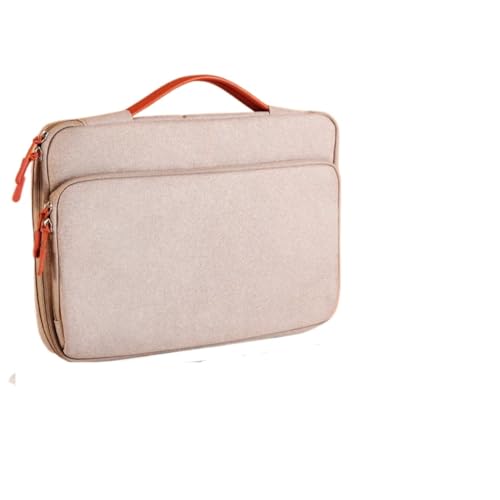 Laptoptasche Hülle for Damen/Herren Handtasche for 13 13,3 15,4 Zoll Computertasche FüR Business(Khaki,15.4 inch) von GOXQIT