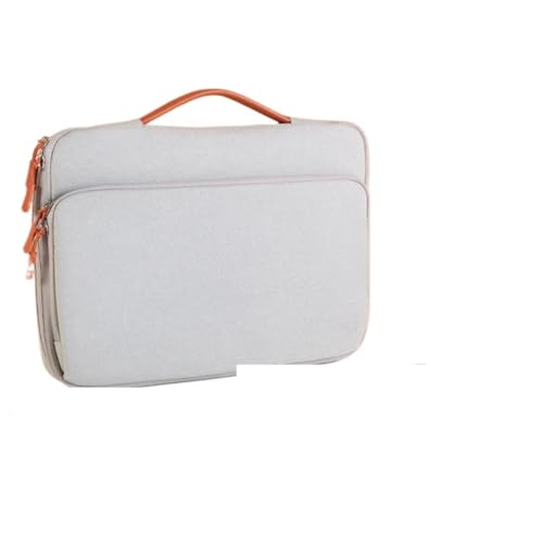 Laptoptasche Hülle for Damen/Herren Handtasche for 13 13,3 15,4 Zoll Computertasche FüR Business(Light Gray,13 inch) von GOXQIT
