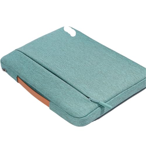 Laptoptasche mit mehreren Taschen und stoßfestem Griff FüR Business(Green,13-13.6inch) von GOXQIT
