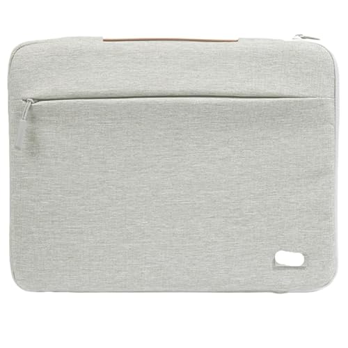 Laptoptasche mit mehreren Taschen und stoßfestem Griff FüR Business(Light Gray,15.3-16.2inch) von GOXQIT