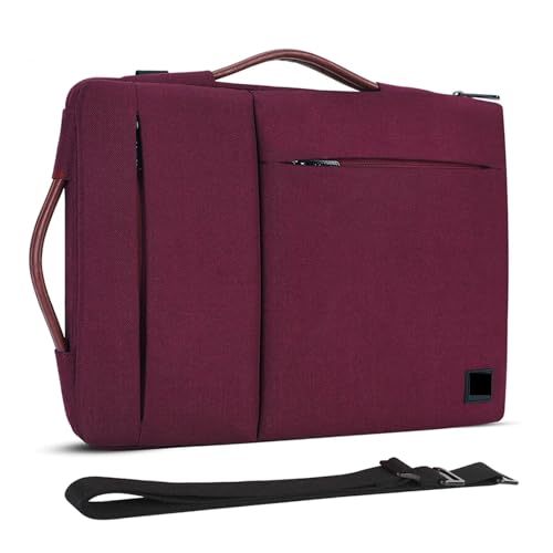 Mehrzweck-Laptop-Hülle mit Riemen und Griff for 10 Zoll, 13 Zoll, 14 Zoll, 15,6 Zoll, 17 Zoll Laptop, stoßfeste Computer-Notebook-Tasche FüR Business(17-inch) von GOXQIT