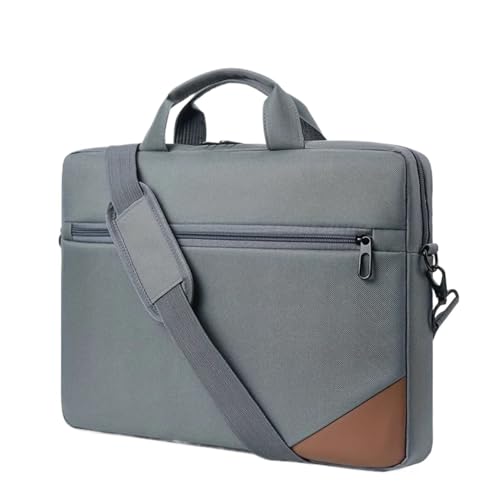 Tragbare Schulter-Computertasche Herren Umhängetasche Computertasche Mode Business Pendler Aktentasche Laptoptasche FüR Business(Gray) von GOXQIT