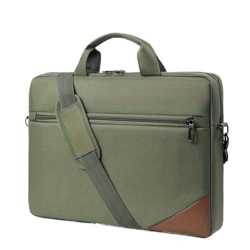 Tragbare Schulter-Computertasche Herren Umhängetasche Computertasche Mode Business Pendler Aktentasche Laptoptasche FüR Business(Green) von GOXQIT