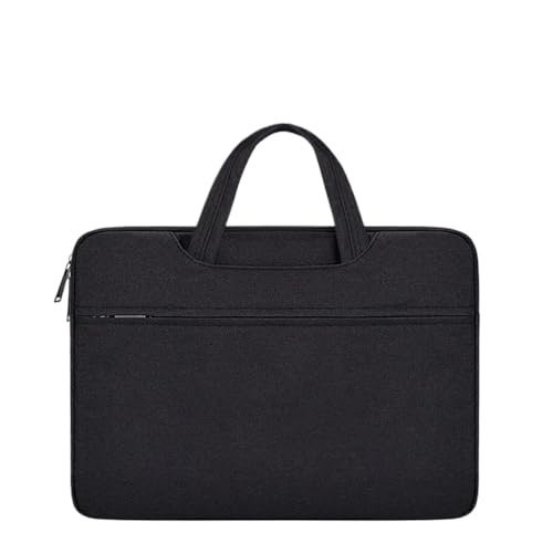 Tragen Sie eine Laptoptasche mit Vordertasche, Notebooktasche, Computerhandtasche, Laptop-Aktentasche FüR Business(Black,13-13.3 Inch) von GOXQIT