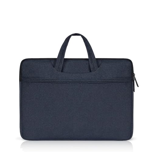 Tragen Sie eine Laptoptasche mit Vordertasche, Notebooktasche, Computerhandtasche, Laptop-Aktentasche FüR Business(Blue,13-13.3 Inch) von GOXQIT