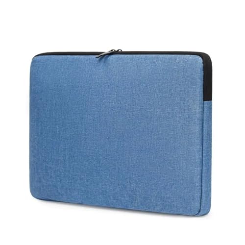 Wasserdichte Laptoptasche 13,3 15,6 Zoll Schutzhülle Ultradünne stoßfeste tragbare Computertasche FüR Business(Blue,15.6inch) von GOXQIT