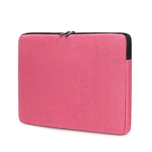 Wasserdichte Laptoptasche 13,3 15,6 Zoll Schutzhülle Ultradünne stoßfeste tragbare Computertasche FüR Business(Pink,15.6inch) von GOXQIT