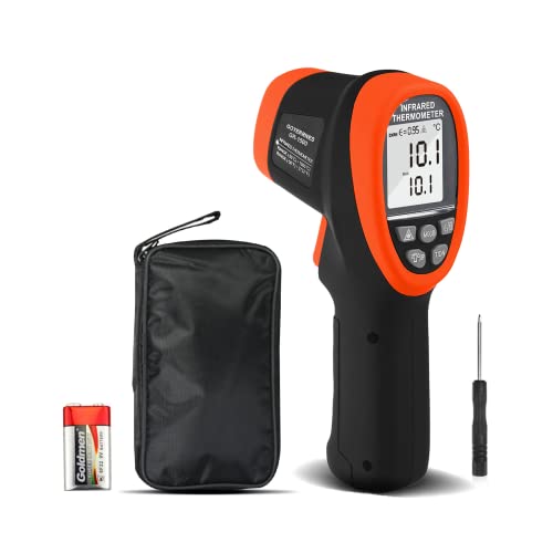 Infrarot-Thermometer, Berührungsloses High Tempdigitales Thermometer, -58 ℉ bis 2732 ℉ (-50℃-1500℃) Einstellbarer Emissionsgrad für Metall Schmelzofen Schmiede Ofen Temp Tester【NICHT für Mensch】 von GOYERRNES