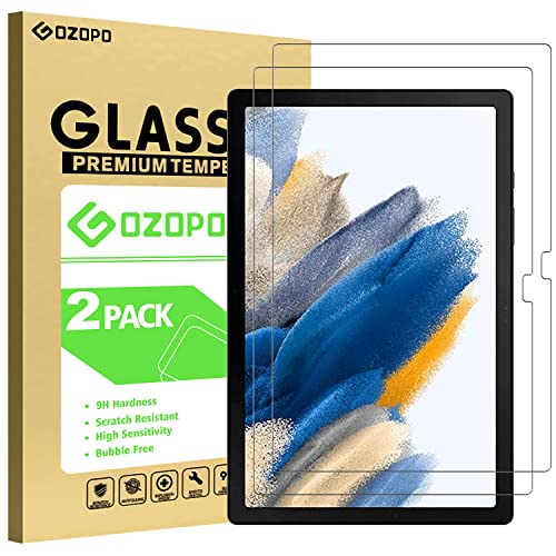 GOZOPO [2 Stück Schutzfolie Kompatibel mit Samsung Galaxy Tab A8 10,5 Zoll SM-X200/SM-X205, 9H-Härte Panzer Schutz Glas Folie für Samsung Galaxy Tab A8 Tablet 10,5 Zoll von GOZOPO