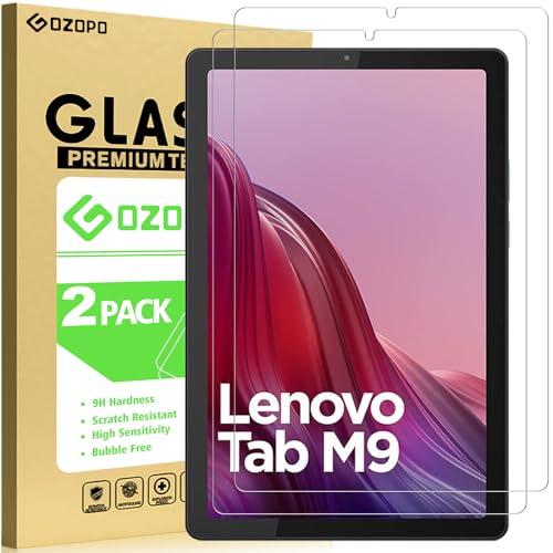 GOZOPO [2 Stück Schutzfolie für Lenovo Tab M9 / Smart Tab M9 9.0 Zoll TB-310XC TB-310FU, Kratzfest Panzer Schutz Glas für Lenovo Tab M9 2023 Tablet 9.0" von GOZOPO