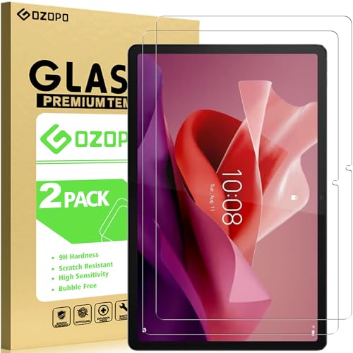 GOZOPO [2 Stück Schutzfolie für Lenovo Tab P12 Tablet 12,7 Zoll, HD Kratzfest Panzer Schutz Glas Displayschutzfolie für Lenovo Tab P12 Modell 2023 von GOZOPO
