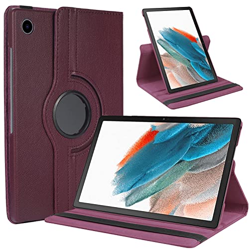 GOZOPO Hülle für Samsung Galaxy Tab A8 10,5 Zoll 2021 2022 (SM-X200/SM-X205), Ultradünne PU Leder 360° Drehbar Multi-Winkel Schutzhülle Kompatibel mit Samsung Tab A8 10.5" (Lila) von GOZOPO