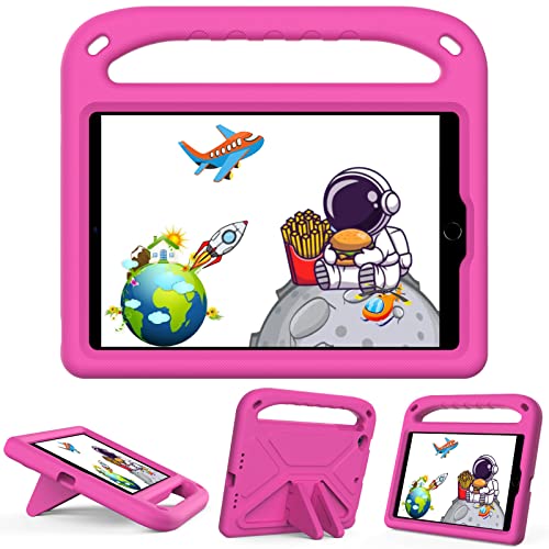 GOZOPO Kinder Hülle Kompatibel mit iPad Mini 5 / Mini 4 / Mini 3 / Mini 2 / Mini 1, Hülle mit Standfunktion Stoßfest Leicht Schutzhülle für iPad Mini (1th/2th/3th/4th/5th Generation)-Rose von GOZOPO