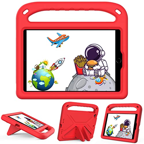 GOZOPO Kinder Hülle Kompatibel mit iPad Mini 5 / Mini 4 / Mini 3 / Mini 2 / Mini 1, Hülle mit Standfunktion Stoßfest Leicht Schutzhülle für iPad Mini (1th/2th/3th/4th/5th Generation)-Rot von GOZOPO