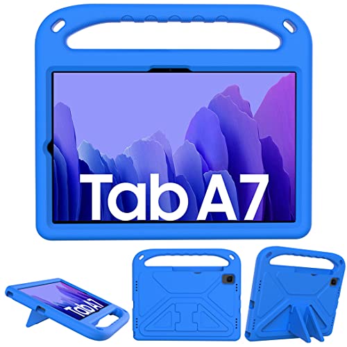 GOZOPO Kinder Hülle für Samsung Galaxy Tab A7 10.4 (2020), SM-T500/ T505/ T507 10.4 Zoll Tablet Hülle, Ultra Leicht Stoßfest Robust mit Standfunktion Schutzhülle (Blau) von GOZOPO