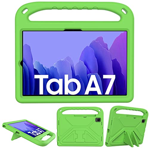 GOZOPO Kinder Hülle für Samsung Galaxy Tab A7 10.4 (2020), SM-T500/ T505/ T507 10.4 Zoll Tablet Hülle, Ultra Leicht Stoßfest Robust mit Standfunktion Schutzhülle - Grün von GOZOPO
