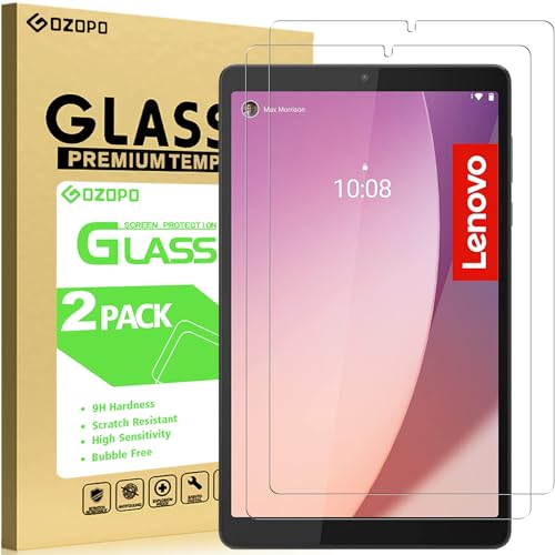 GOZOPO Schutzfolie für Lenovo Tab M8 Tablet / Tab M8 HD / Smart Tab M8 / Tab M8 FHD, kratzfeste Displayschutzfolie aus gehärtetem Glas [2 Stück] von GOZOPO