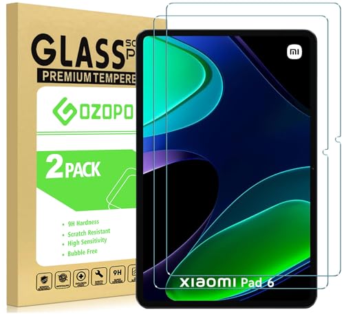 GOZOPO Schutzfolie für Xiaomi Pad 6 Tablet 11 Zoll, Panzer Schutz Glas Folie Displayschutz, 2 Stück von GOZOPO