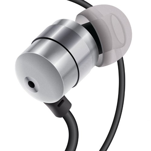 GOgroove Ohrhörer Mit Tiefen Bass- Und Gelspitzen (Silber) - In-Ear-kopfhörer Mit Geräuschisolierendem Design, Langlebigem Gehäuse Und Ergonomischer Passform von GOgroove