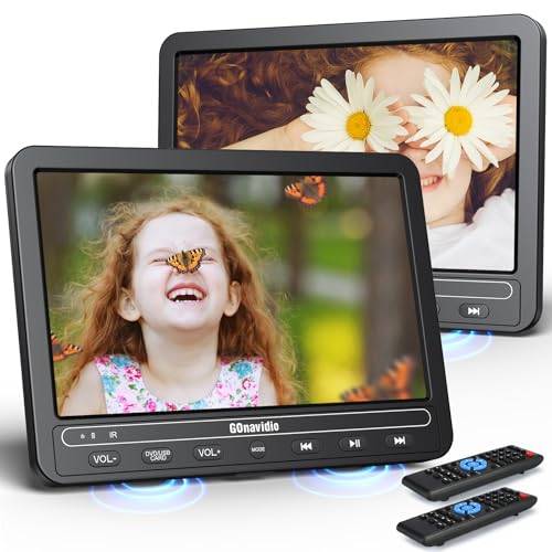 10,5 Zoll DVD Players Auto 2 mit HDMI-Eingang, 5-Stunden-Akkulaufzeit, DVD-Player Auto, USB/TF-Karte, Speicherkapazität, Wiedergabe gleicher/verschiedener Filme, Regionsfrei 10,5 Zoll DVD Players Auto 2 mit HDMI-Eingang, 5-Stunden-Akkulaufzeit, DVD-Player Auto, USB/TF-Karte, Speicherkapazität, Wiedergabe gleicher/verschiedener Filme, Regionsfrei von GOnavidio