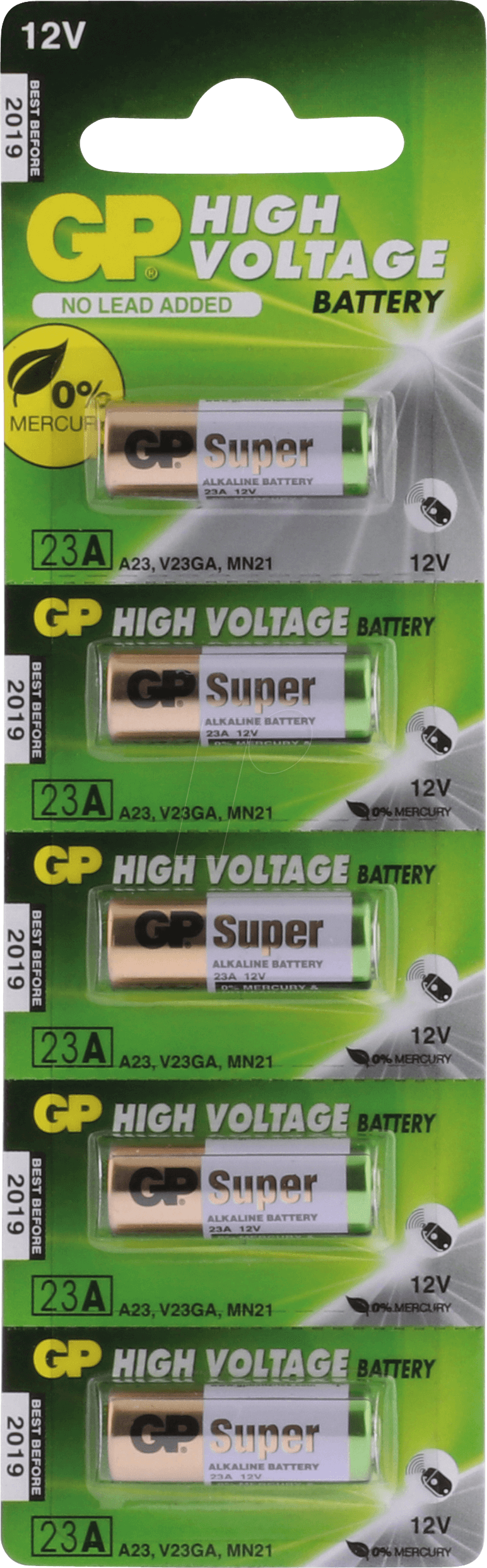GP 10023AC5 - Alkaline Batterie, 23 A, 5er-Pack von GP-BATTERIES