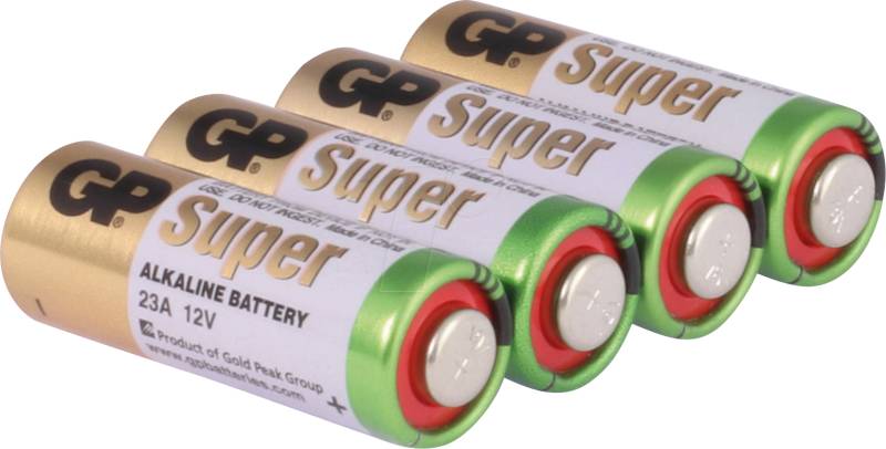 GP 23A 4X - Alkaline Batterie, 23 A, 4er-Pack von GP-BATTERIES