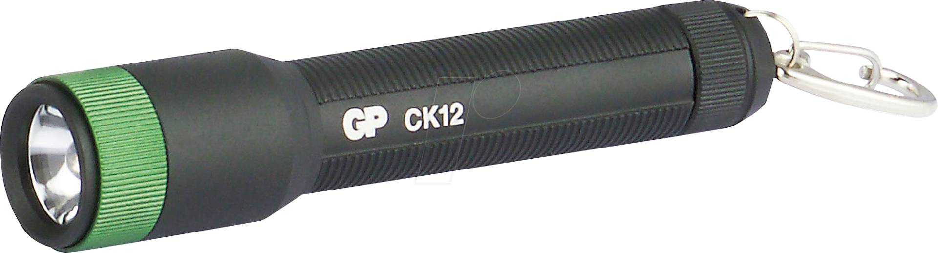 GP CK12 - LED-Taschenlampe CK12, 20 lm, schwarz, 1x AAA (Micro) von GP-BATTERIES