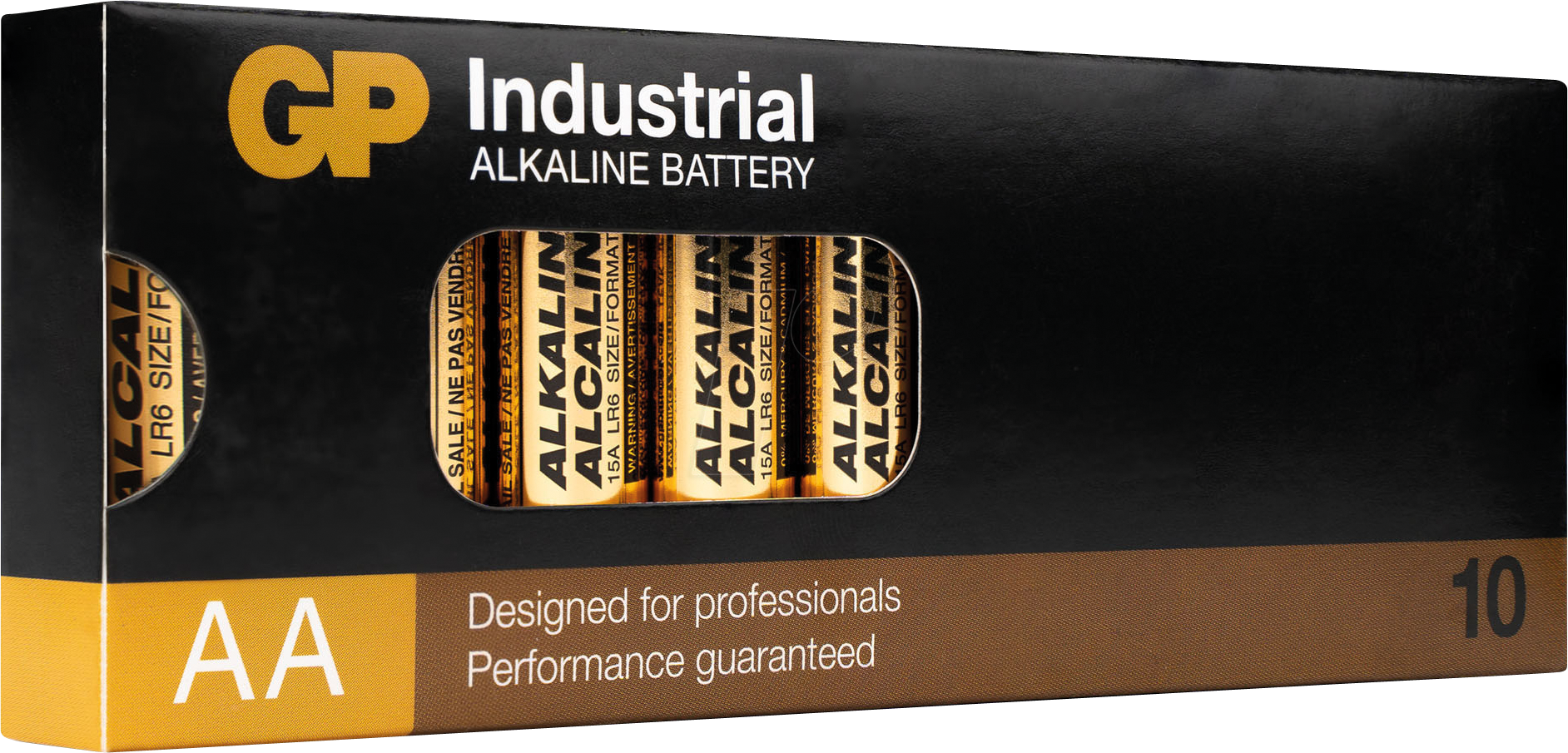 GP IND10 AA - Industrie Alkaline Batterie, AA (Mignon), 10er Pack von GP-BATTERIES