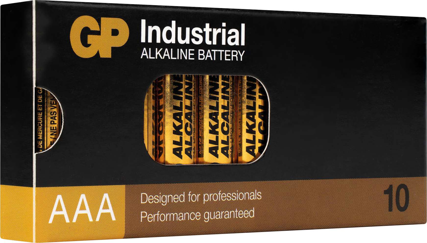 GP IND10 AAA - Industrie Alkaline Batterie, AAA (Micro), 10er Pack von GP-BATTERIES