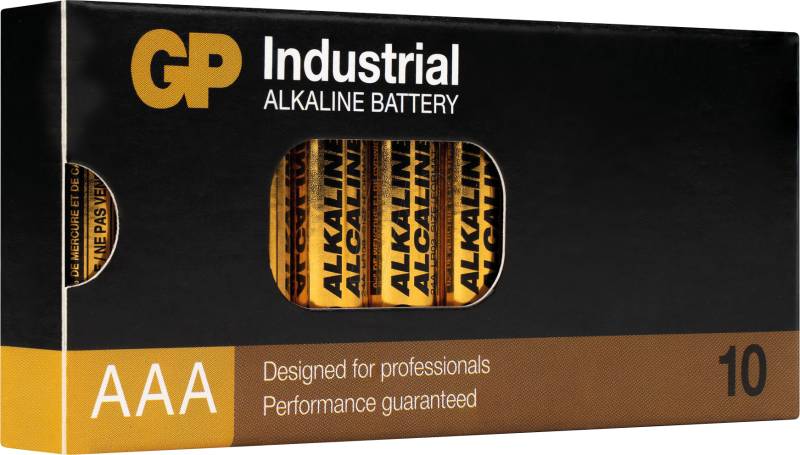 GP IND10 AAA - Industrie Alkaline Batterie, AAA (Micro), 10er Pack von GP-BATTERIES